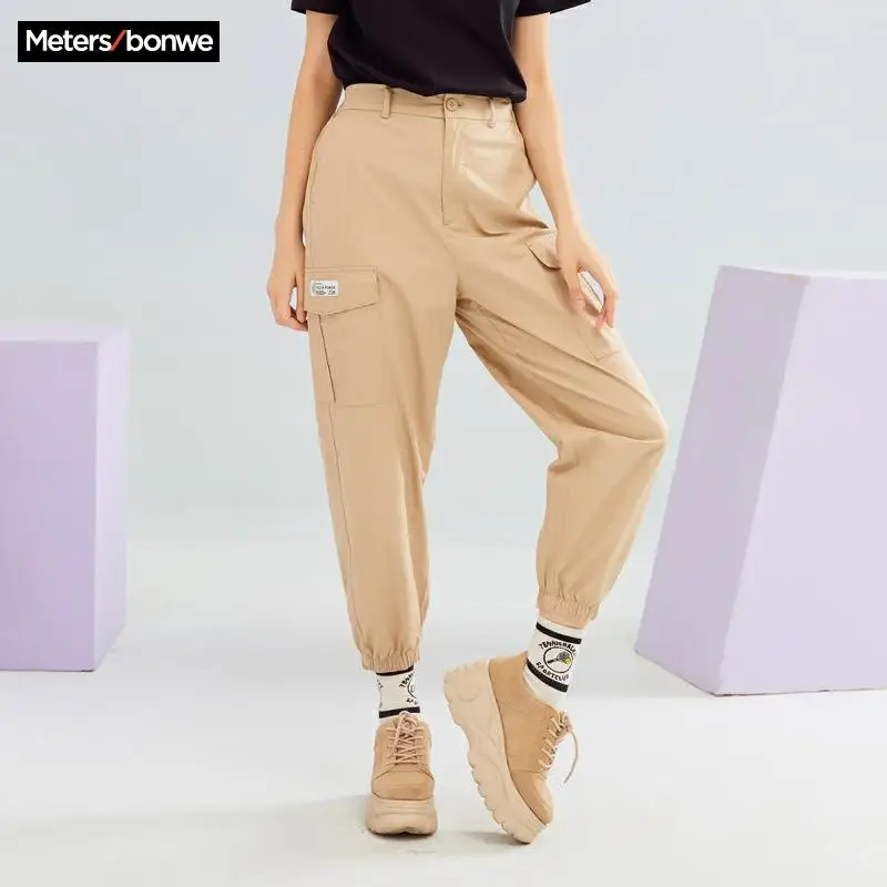 Metersbonwe 2020 новые весенние повседневные Комбинезоны Брюки для женщин брюки модные