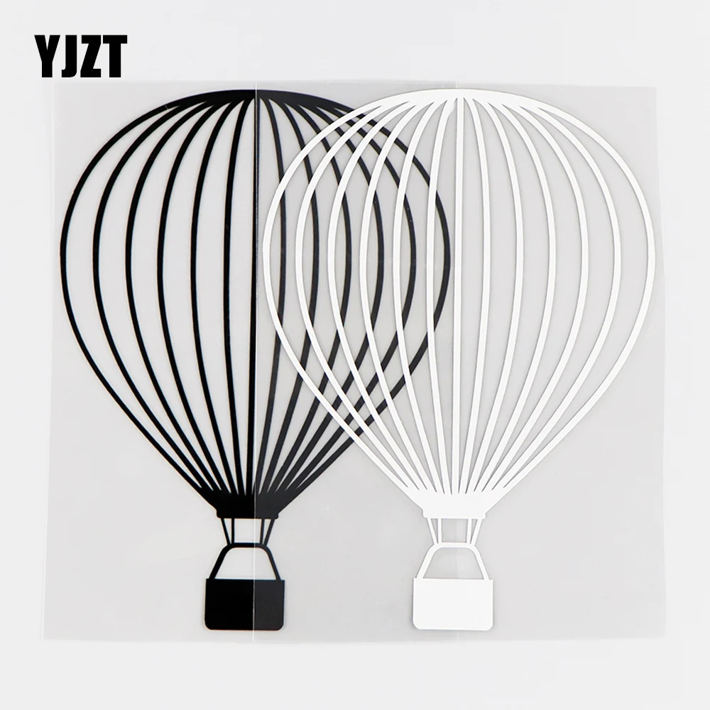 

YJZT 11,5 × 15,8 см воздушный шар, автомобильное окно, Фотофон, Декор, виниловая наклейка, черный/серебристый 10A-0406