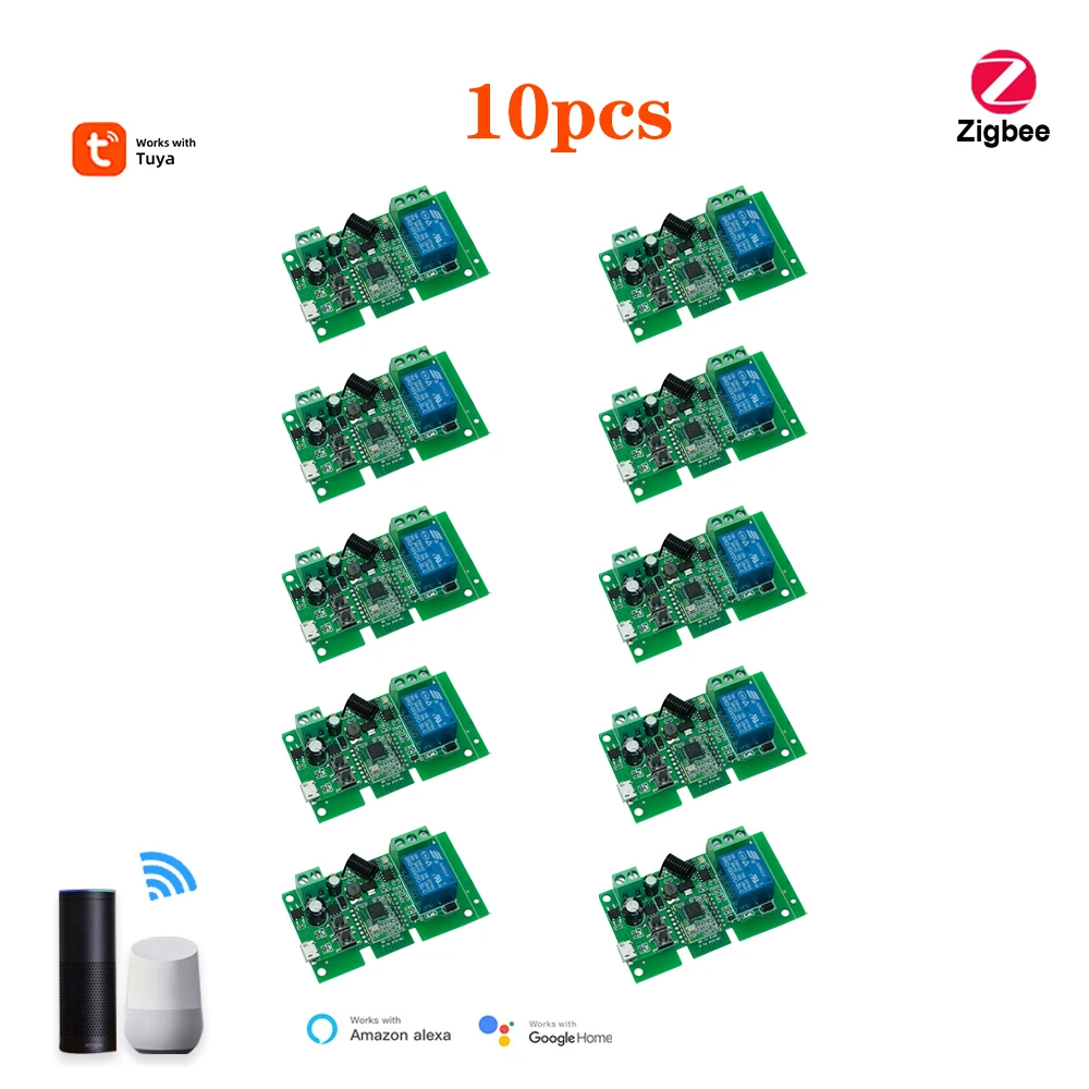 

Tuya Zigbee Wifi Switch APP Control Smart Switch is Suitable for Alexa Google Home Smart Life Voice Control 10A WIFI Module