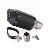 motorcycle universal exhaust slip on silencers muffler compatible with exhaust pipe diameter 38mm to 51mm carbon fiber end