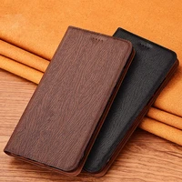 wood veins leather case cover for asus rog phone 5 ultimate pro magnetic flip protective shell