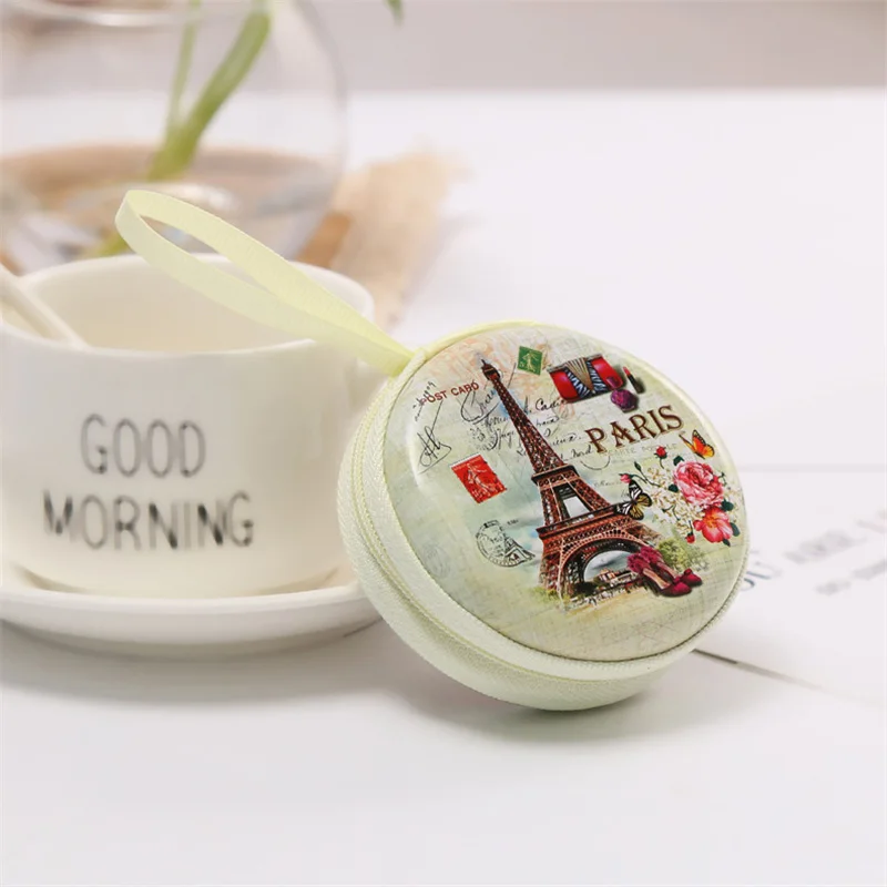 Жесть Кошелек для монет железная подставка-Башня монета кошелек гарнитура