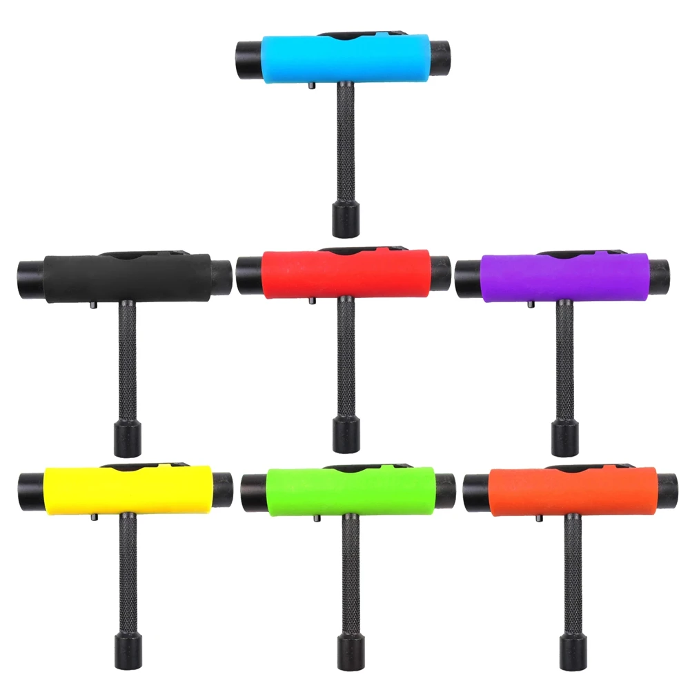 

Все в одном, инструменты для ремонта роликовых скейтбордов, уличный спортивный Т-образный инструмент для скейта, Т-образный ключ, отвертка, ...