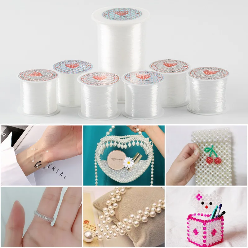 Горячая Распродажа Plastic Crystal поделки из бисера Стрейчевые шнуры эластичная