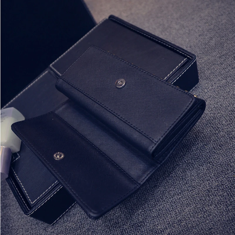 Женский Длинный кошелек из искусственной кожи с заклепками YA-38 лето 2019 | Багаж и