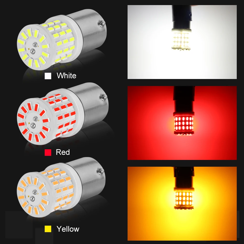 Керамичессветодиодный Светодиодная лампа 1157 BAY15D P21/5W 1156 BA15S P21W R5W R10W 2 шт.