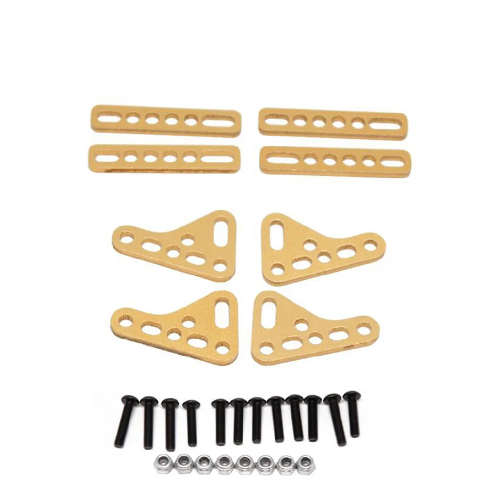 

Double Shock Absorber Bracket Adjust Plate Mount Holder for 1/8 1/10 SCX10 YK Wrangler RC Car Accessories