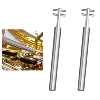 2x silver adjusting saxophone wrench key cover steel impact resistance spanner musical instrument accessories convenient