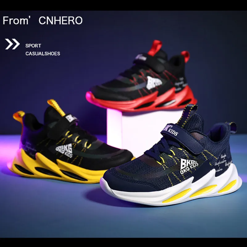 2019 весенне-летние детские дышащие кроссовки удобная сетчатая спортивная обувь