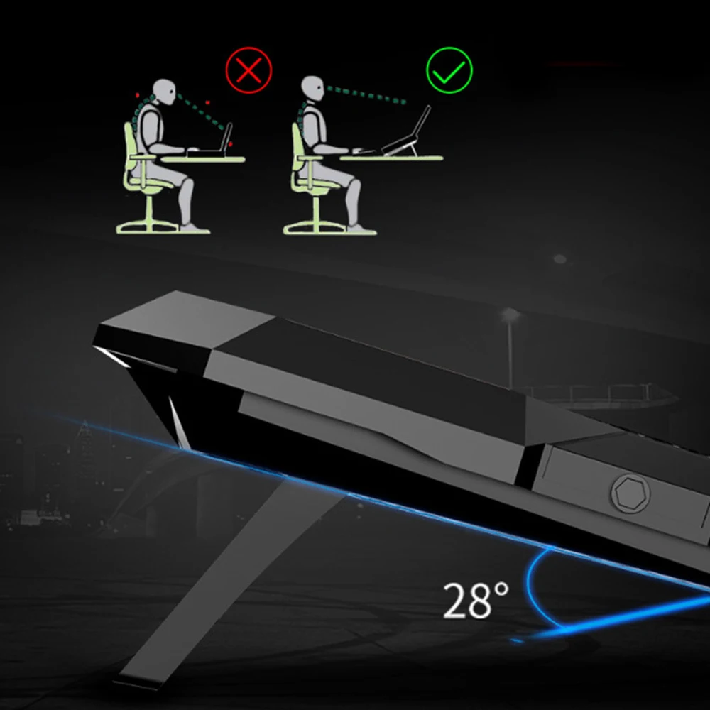 Охлаждающая подставка для ноутбука 17 дюймов 2 USB-порта 2600 об./мин. | Компьютеры и