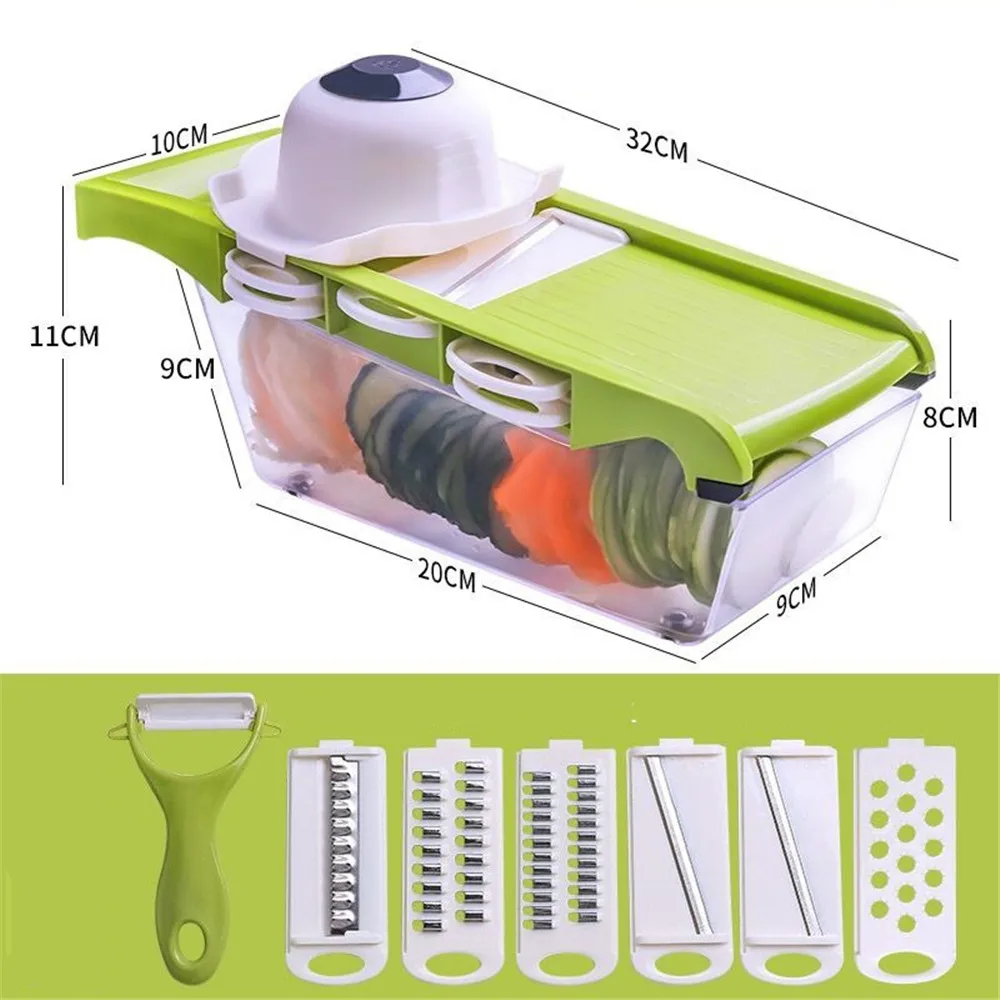

Vegetable Grater Vegetable Cutter Home Garden Manual Vegetable Cutter Multislicer Grater for Vegetables Potato Cutter Gadgets