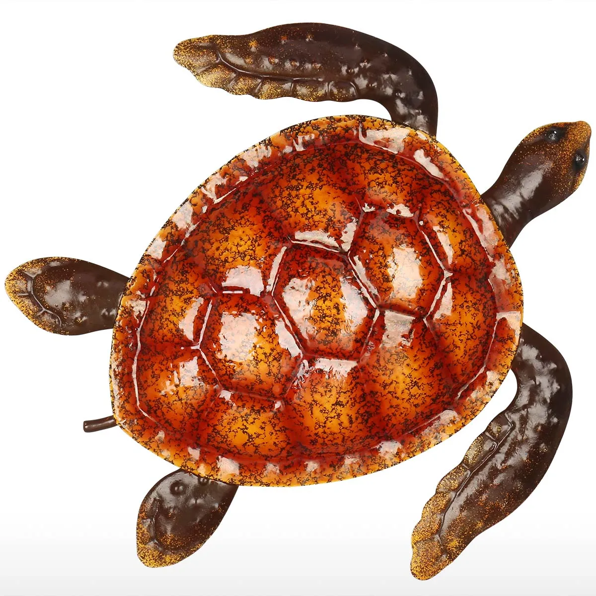 Цветной Настенный декор в виде черепахи из утюга украшение для дома спальни на