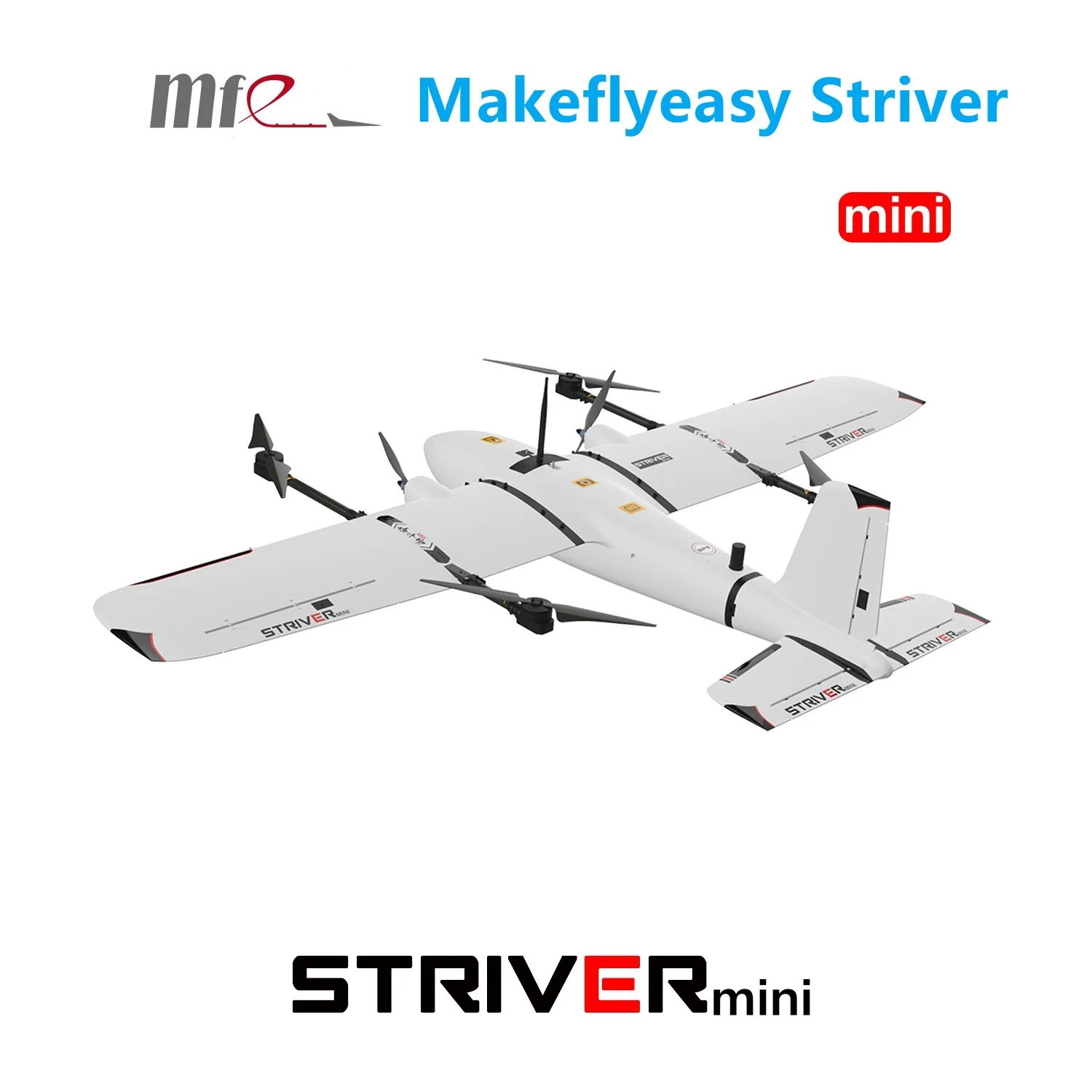 Makeflyeasy Striver mini 2100 мм VTOL версии 4 + 1 переносчик для аэрофотосъемки фотографирование