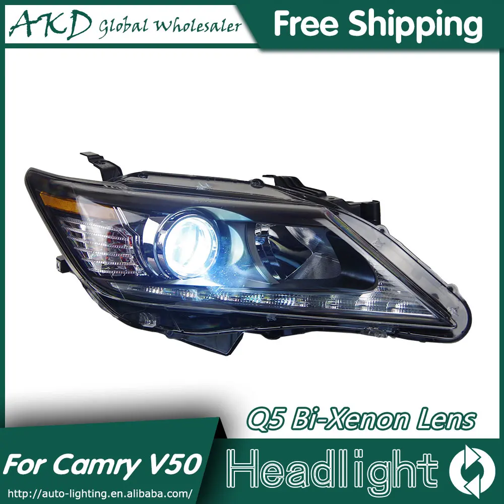 AKD автомобильный Стайлинг для Toyota Camry V50 фары 2012 дизайн Lexus СВЕТОДИОДНЫЙ DRL