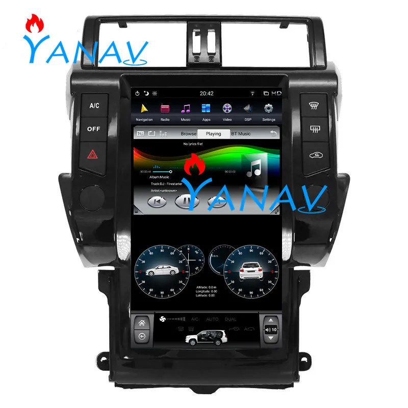 

For TOYOTA Land Cruiser Prado 2014-2017 13.6 inch 2Din Android Car Radio Vertical Big Screen Multimedia Player GPS Navigation