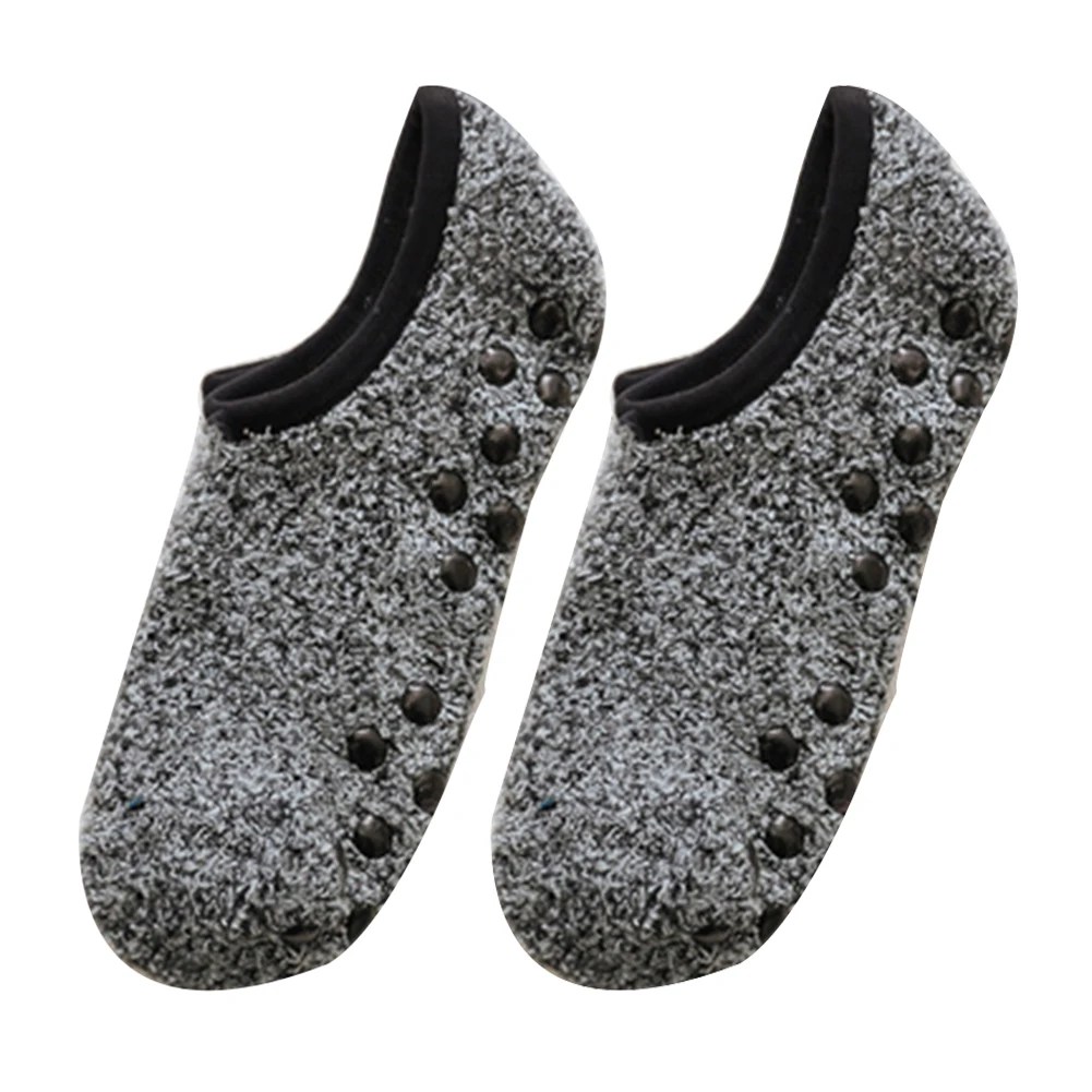 1 Pair Women Invisible Short Socks Autumn Winter Anti-slip Thermal Coral Fleece Low Cut Floor Ankle Socks Moomin носки женские