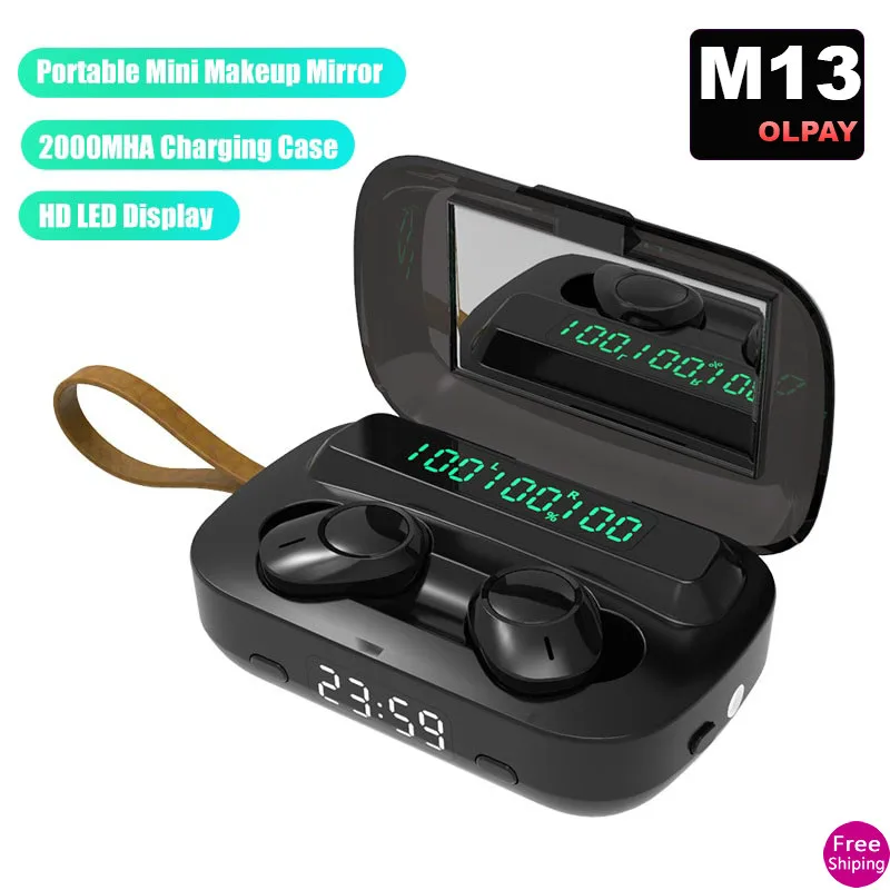 V5.1 Bluetooth наушники M13 Беспроводной с микрофоном спортивная водонепроницаемая