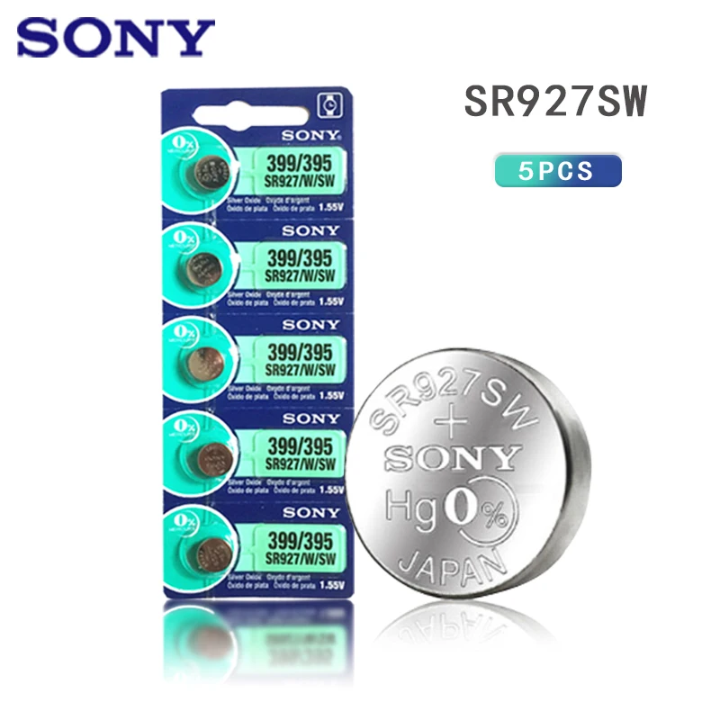 5 шт. 100% оригинальный SONY 395 SR927SW 399 SR927W AG7 LR927 1 55 в кнопочная Монетка из оксида