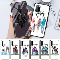 smartphone accessories glass cover case for oneplus 9 pro 9r 8 8t 7 7t pro nord z 5g soft edge shell baby mother girl family