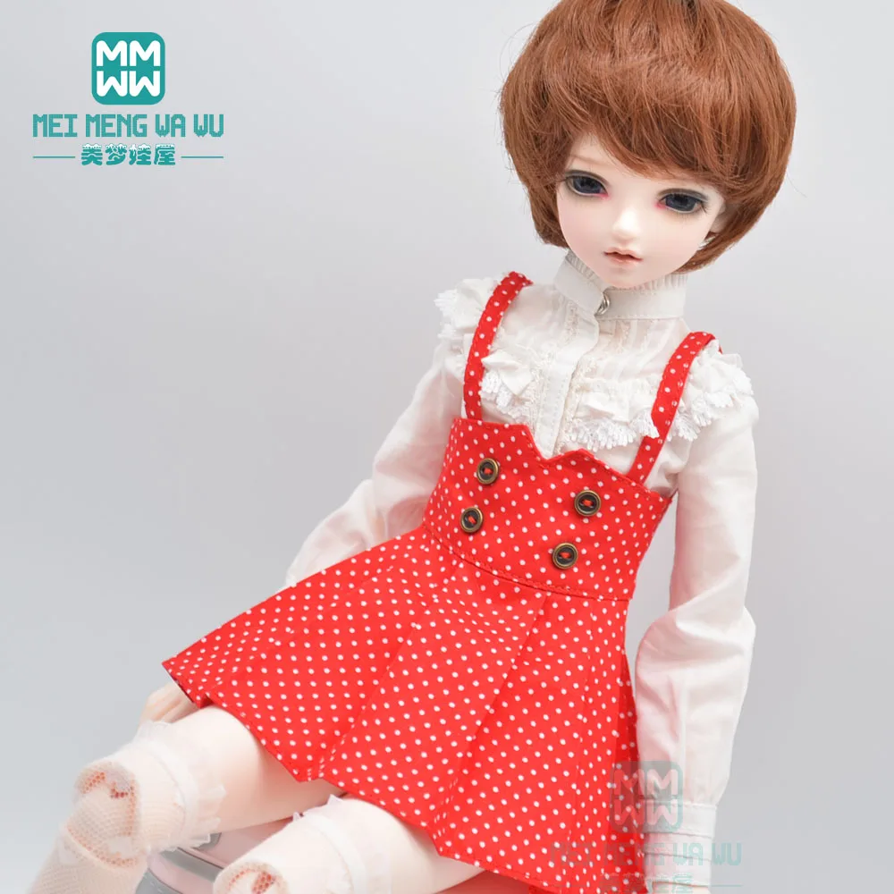 Одежда для куклы BJD подходит 40 45 см 1/4 мsd MK MYOU модные рубашки юбки на подтяжках