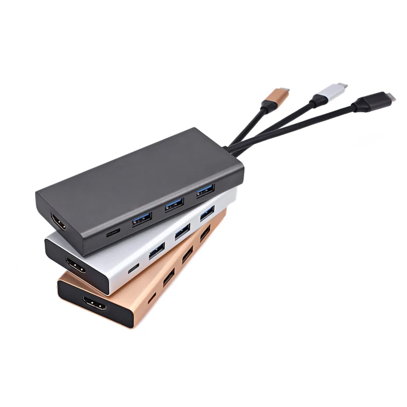 5 в 1 USB C концентратор Type 3 (совместимый с Thunderbolt 3) к 4K HDMI адаптер многопортовой док