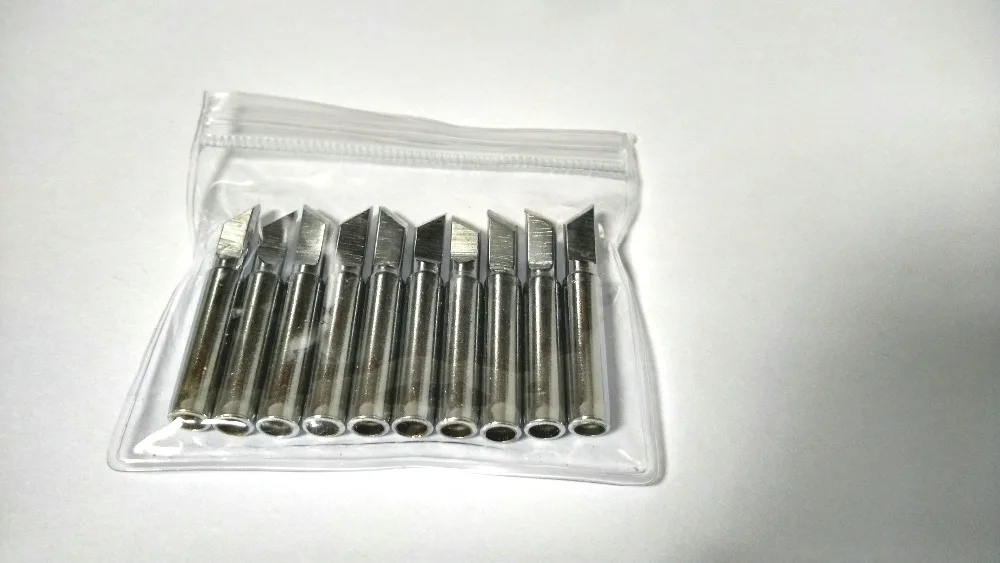 

10PCS silver Soldering tips 4MM jack Solder Iron Tip for H akko 936 900M New