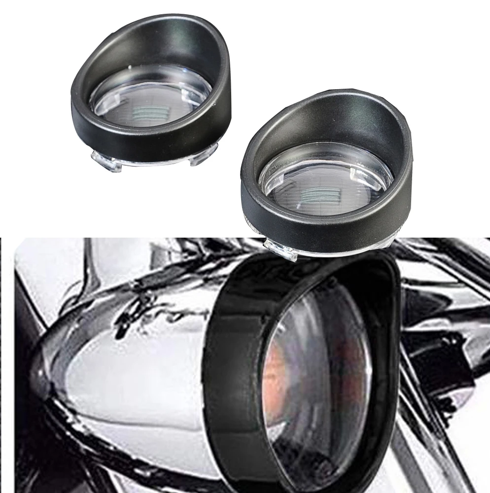 Матовые черные мотоциклетные световые сигналы поворота 2 шт. крышка объектива