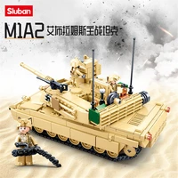 781pcs ww2 military usa m1a2 sep v2 abrams battle tank chariot building blocks army model bricks educational toys for children