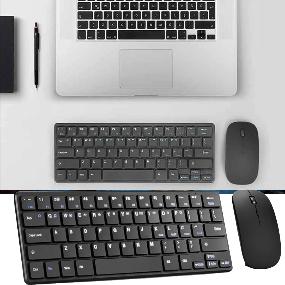 Беспроводная Bluetooth клавиатура 1200DPI USB проводсветодиодный светодиодная для Labtop ПК