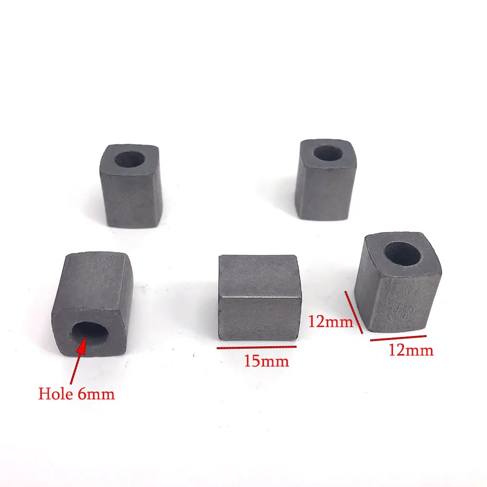 YG8 Tungsten Carbide Power Feed Contact Conductive Block W12*L12*H15*Hole6mm for EDM Wire Cutting Machine | Инструменты