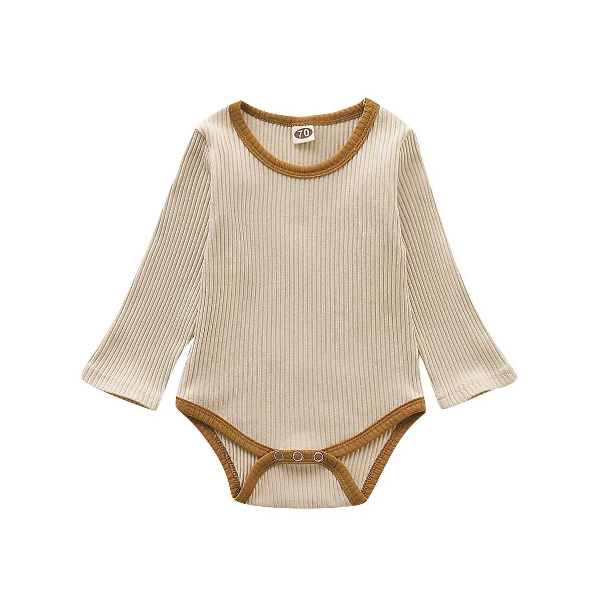 Боди для новорожденных девочек и мальчиков Вязаный комбинезон с длинными