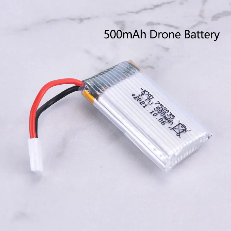 

Model Airplane Battery 3.7V 500mAh Drone Battery For Quadcopter Drone Accessories Pure Cobalt Parts