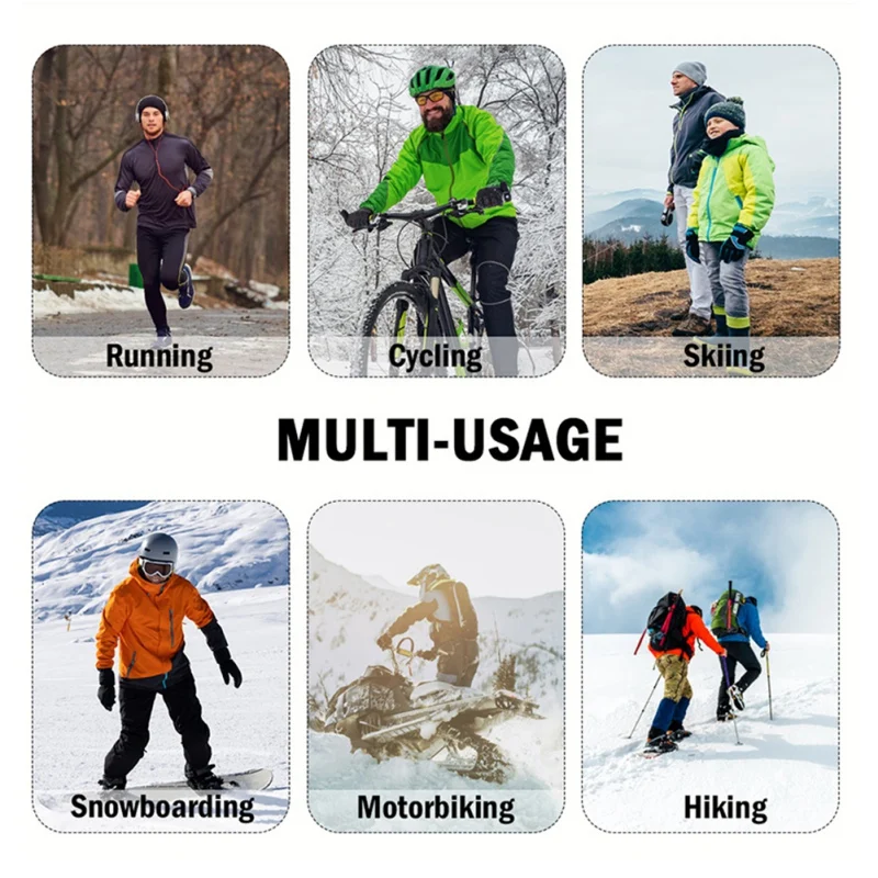 

Winter Fleece Cycling Caps Sports MTWinter Outdoor FlB Bike Balaclava Hats Snow Skull Caps Helmet Liner Winter Cap Scarf Outdoor