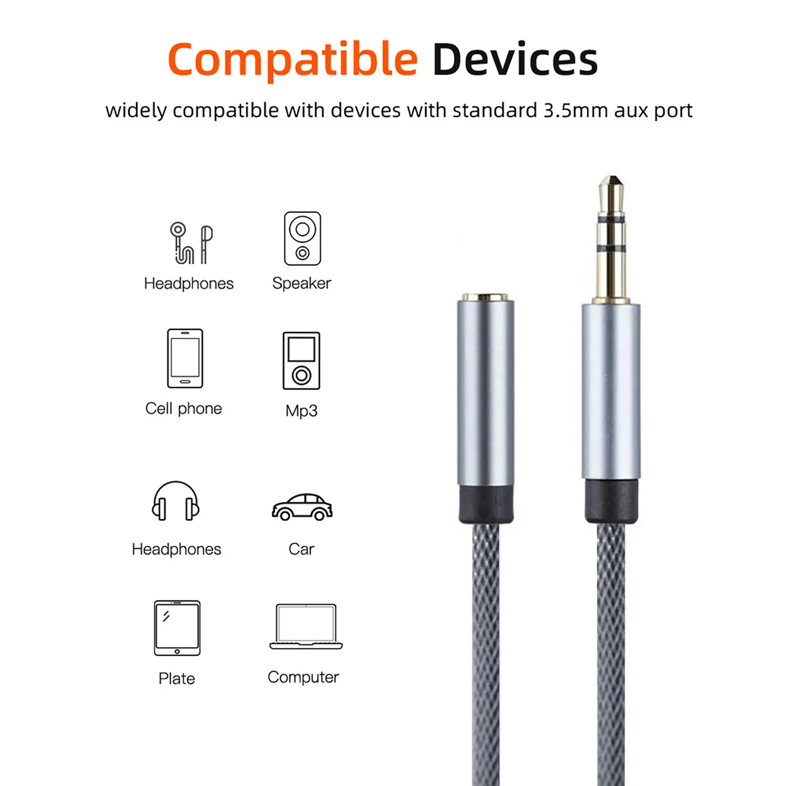 Аудио интерфейс разъем для мужчин и женщин Aux кабель Hi Fi Huawei P20 lite Удлинительный