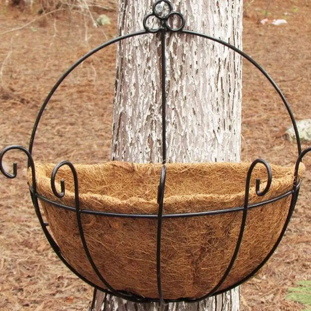

Round Coconut Liner Coco Fiber Replacement Liner Plants Basket Liner For Hanging Basket Home Garden Balcony Decoration