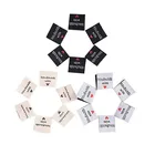 Бирки для рукоделия, хлопковые, бледно-желтые, с принтом, 50 шт., горячая Распродажа, этикетка ручной работы