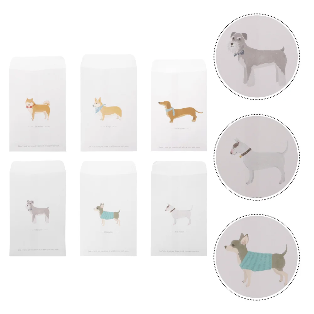 

60pcs Kraft White Envelopes Cartoon Lovely Envelopes Greeting Cards Envelopes