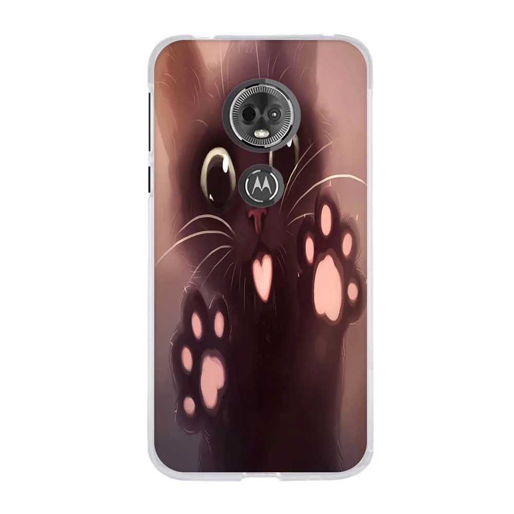 Силиконовый чехол для Moto E5 мягкий из ТПУ Motorola G6 Play милый телефона E 5 (5-е поколение)