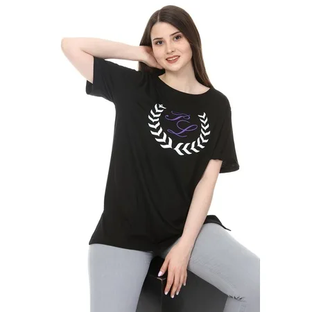 

Women Oversize Summer Short Sleeve New Fashion Knitting Best Women T shirts O Neck Printed Wear in Summer 2021 Top Women T Shirts