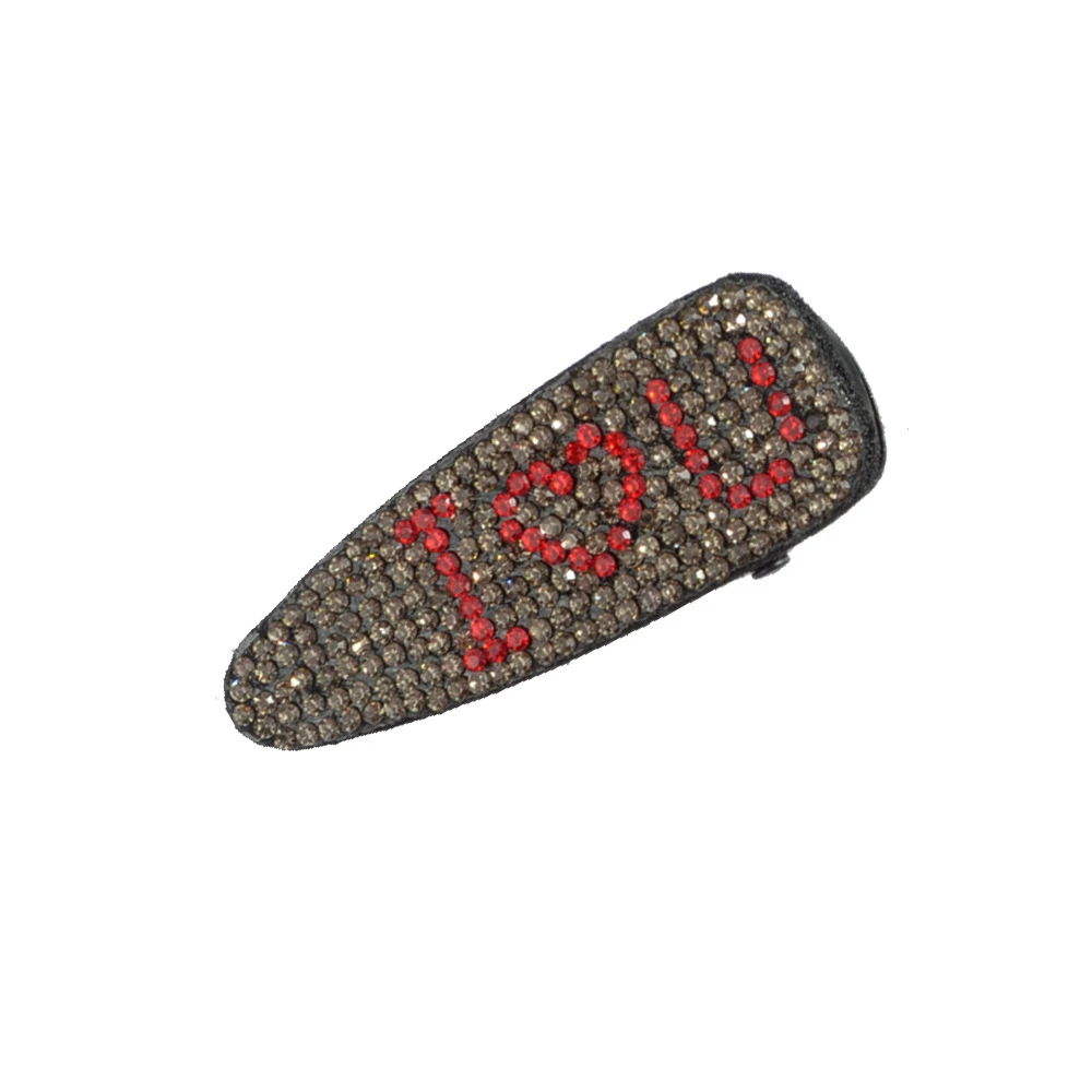 

2020 Fashion Crystal Hairpin Shiny Rhinestones I Love You Letters Hair Clips Hair Accessories for Women Girls