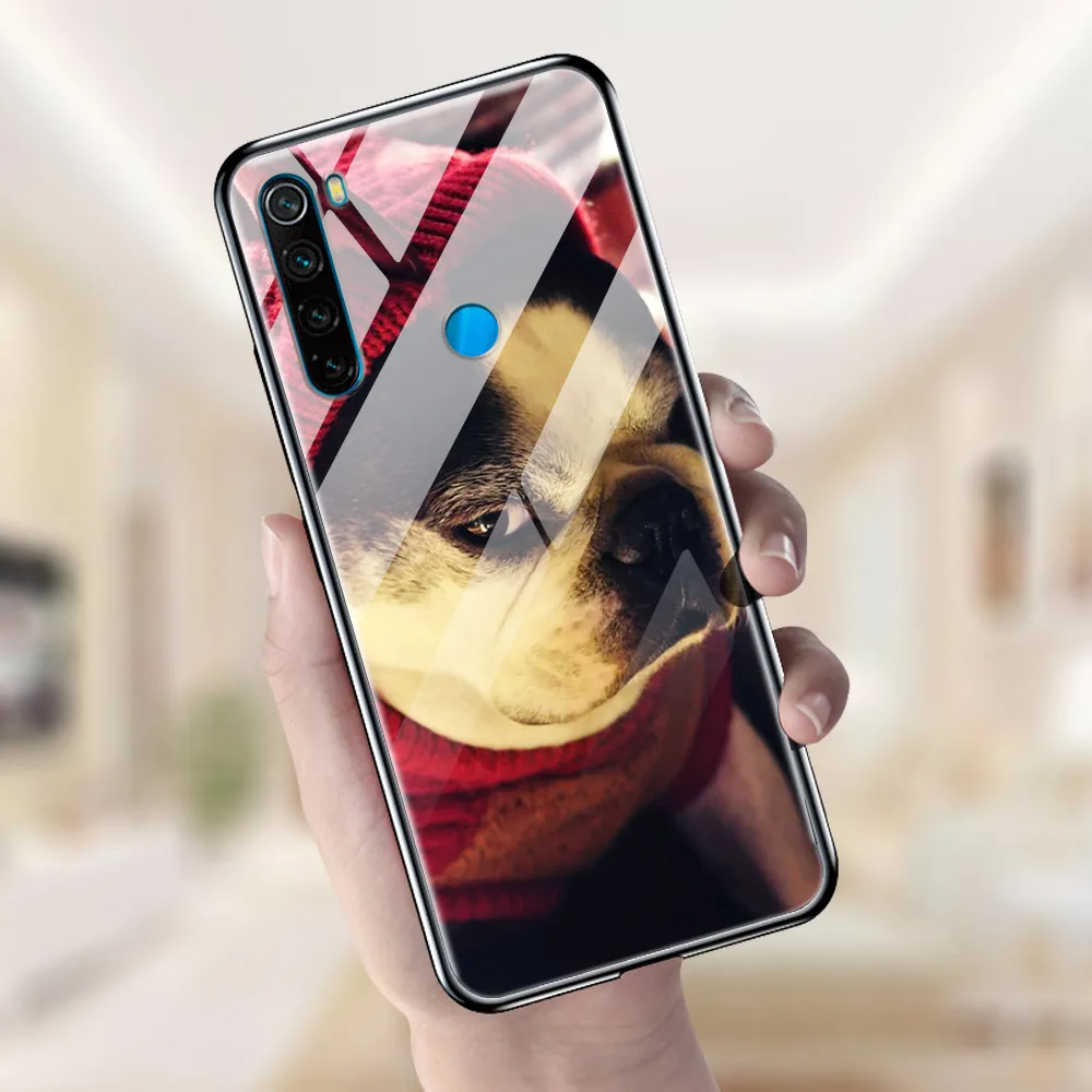 Для Xiaomi Redmi Note 8 T чехол из закаленного стекла жесткий чехол для телефона для Xiaomi Redmi Note 8 T Задняя крышка Redmi Note8T 8 T мягкий бампер