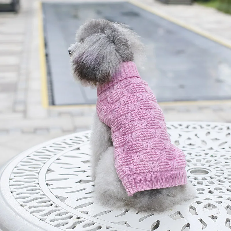 Winter New Arrivals Warm Dog Clothes with Five-pointed Star Printed Hit Color Four-footed Pet Jumpsuit for Small Dog Pug Clothes