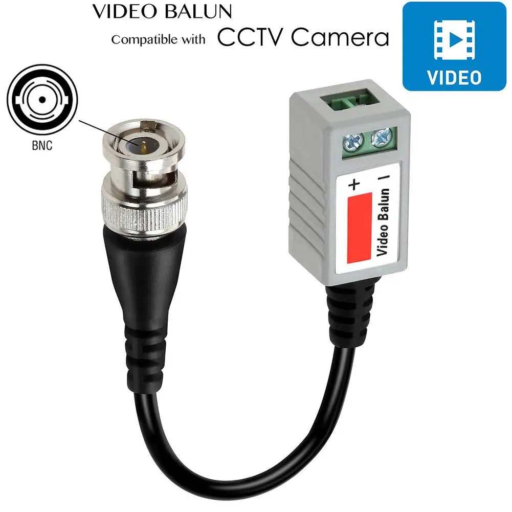 

6 Pairs CCTV BNC Video Balun Transceiver Cable