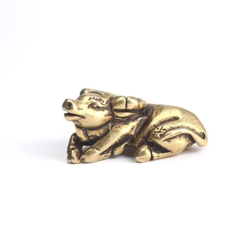 Collectible Brass Lucky Buffalo Feng Shui Protection Figurine Interior Decor | Дом и сад