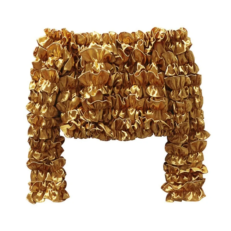 Новинка 2020 Стильная дизайнерская блузка топы для женщин с вырезом лодочкой