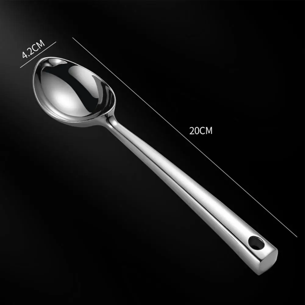 

Ice Cream Scoop Anti-slid Handle Large Capacity Stainless Steel Non-stick Easy to Use Ice Cream Spoon for Home