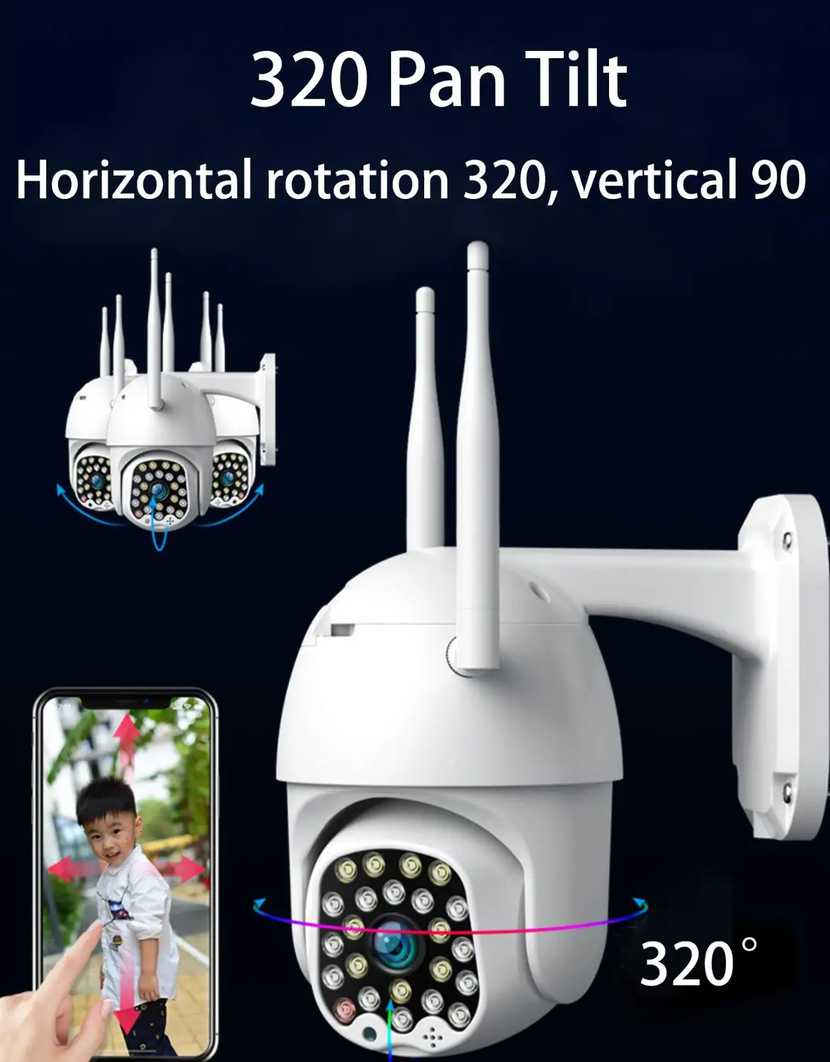 OUERTECH 1080P HD PTZ IP Camera Wifi Outdoor Speed Dome CCTV Security Waterproof 2MP Network IR Home Surveillance - купить по