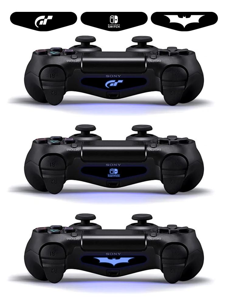 9 шт./компл. светильник светодиодный наклейки для кожи для Playstaion4 PS4 Геймпад светильник наклейки для PS4 Slim Ps4 pro игровой контроллер