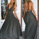 Женское вечернее платье без рукавов, привлекательное облегающее платье с открытыми плечами и перекрестной лямкой на шее