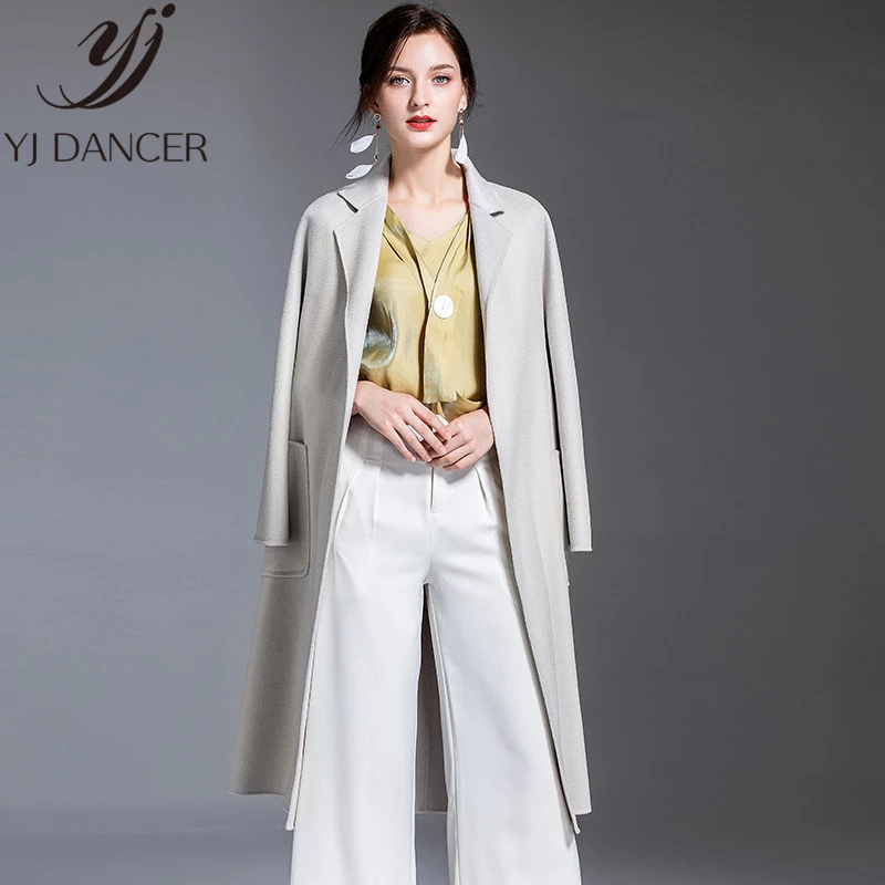 Женское кашемировое пальто длинное модель ZZZ017 на осень и зиму 2019|Женские пальто| |